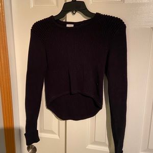 Cropped Black Cabi Sweater